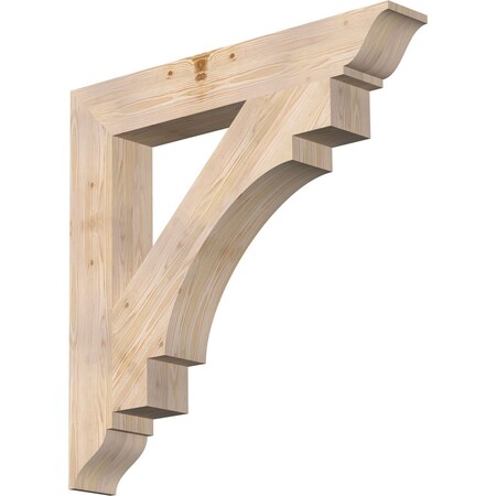 Ekena Millwork Merced Traditional Smooth Bracket, Douglas Fir, 5 1/2"W x 38"D x 38"H BKT06X38X38MRC01SDF